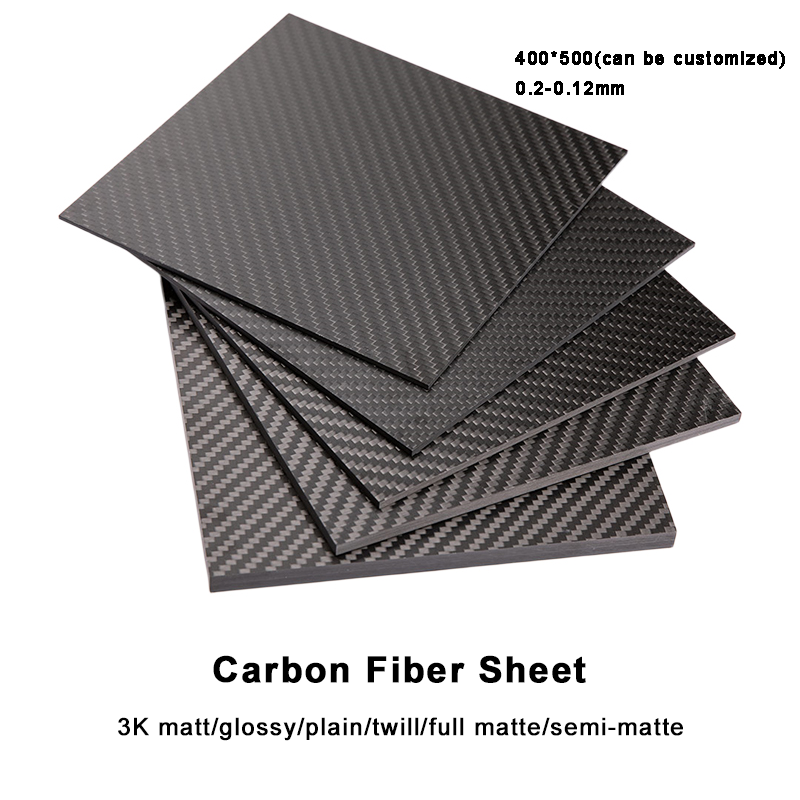 Foglio in fibra di carbonio ad alta resistenza 3k in vendita
